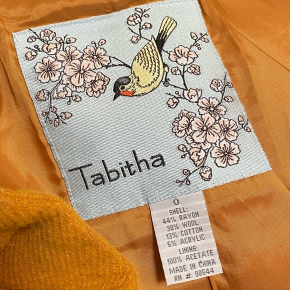 Gently used Anthropologie (Tabitha) jacket. Goldenrod. Beautiful and unique! - Picture 3 of 3